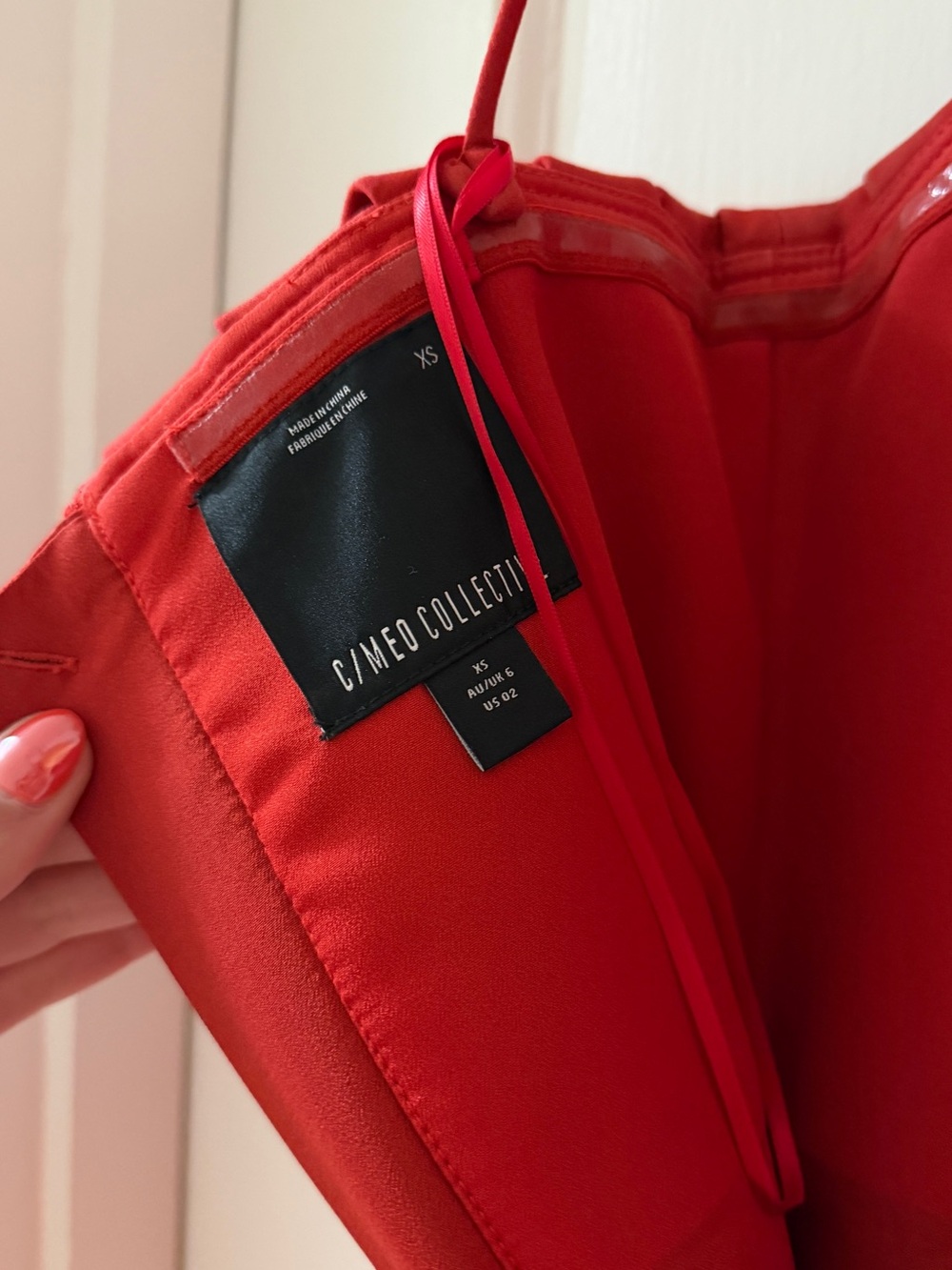 C/MEO Collective Red Ruffle Mini Dress - Picture 5 of 5